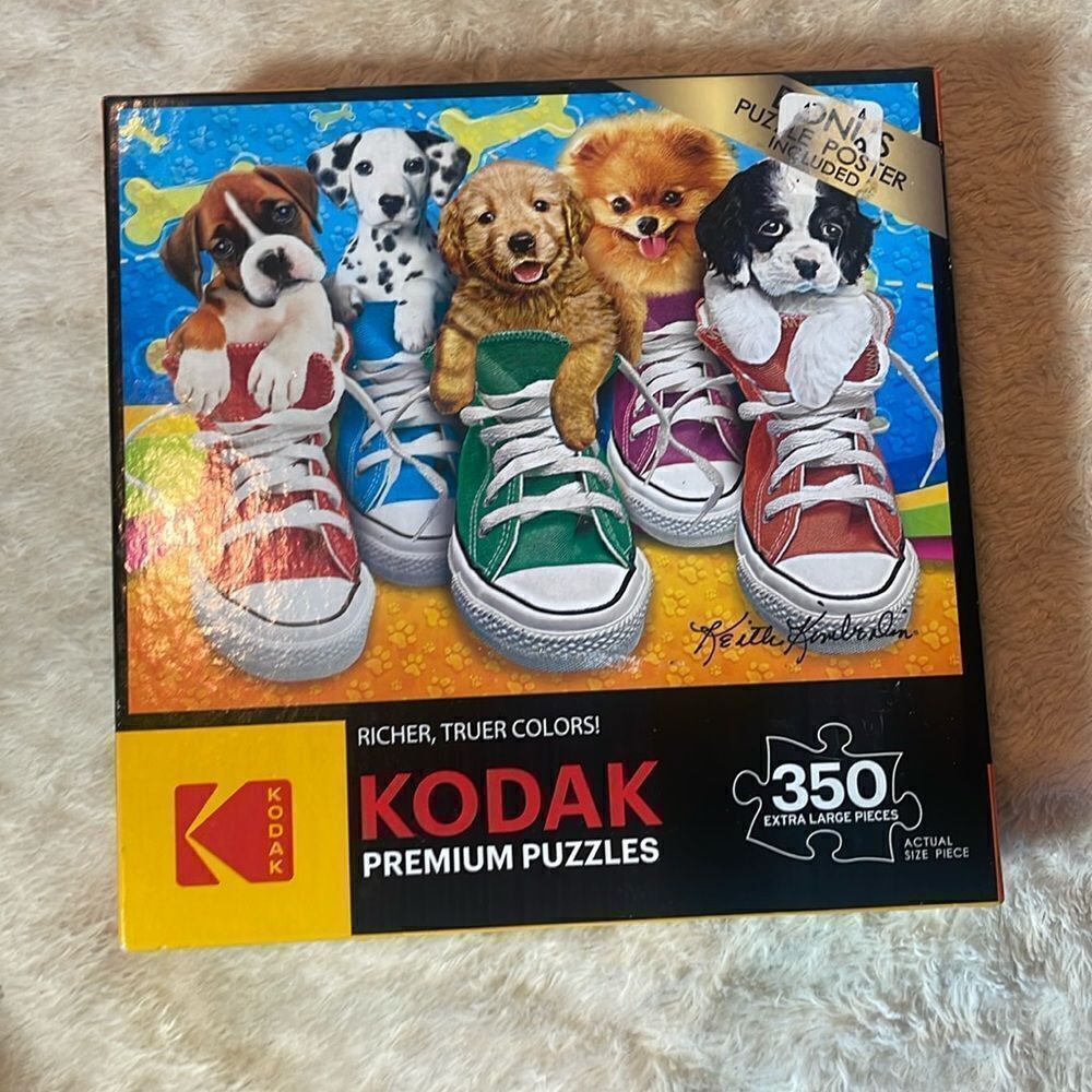 Kodak premium puzzle puppies 350 piecesNEW